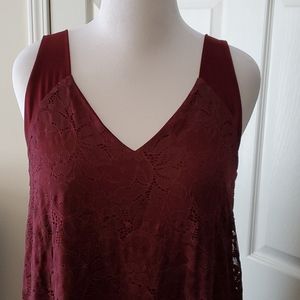 Sympli 4 in 1 sleeveless lace tank